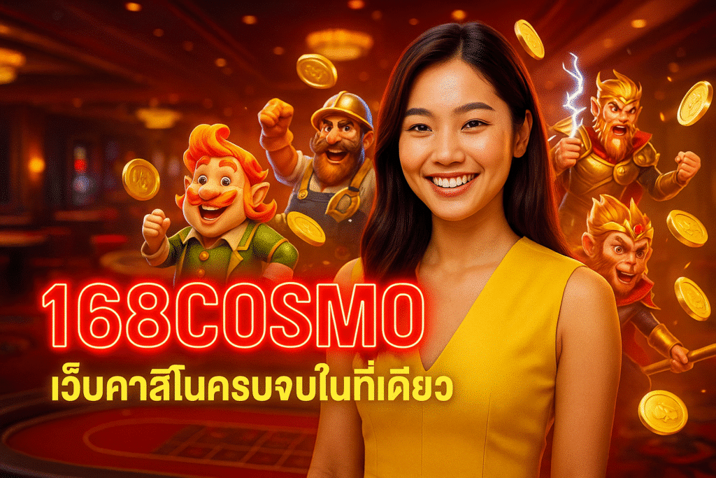 168COSMO เว็บคาสิโนครบจบในที่เดียว