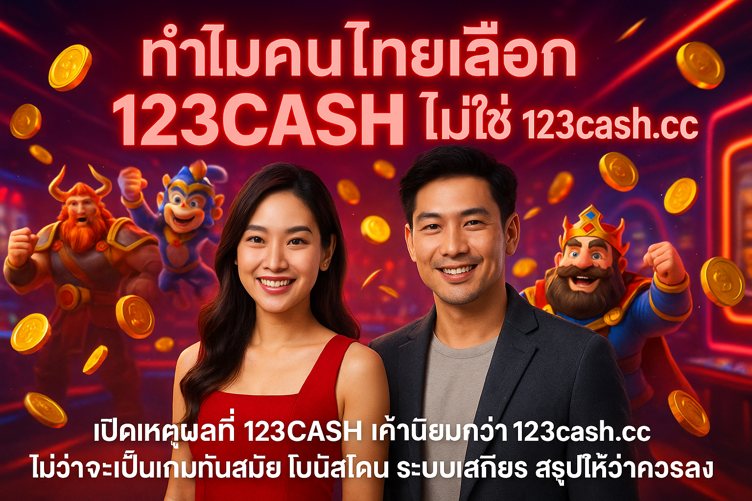 ทำไมคนไทยเลือก 123CASH ไม่ใช่ 123cash.cc