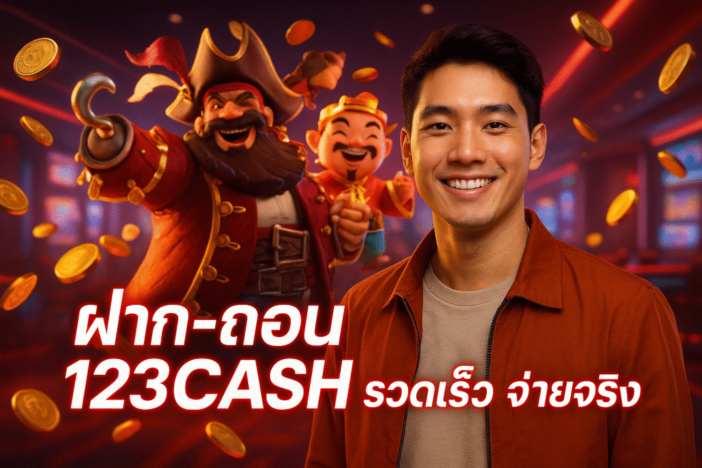 ฝาก-ถอน 123CASH รวดเร็ว จ่ายจริง