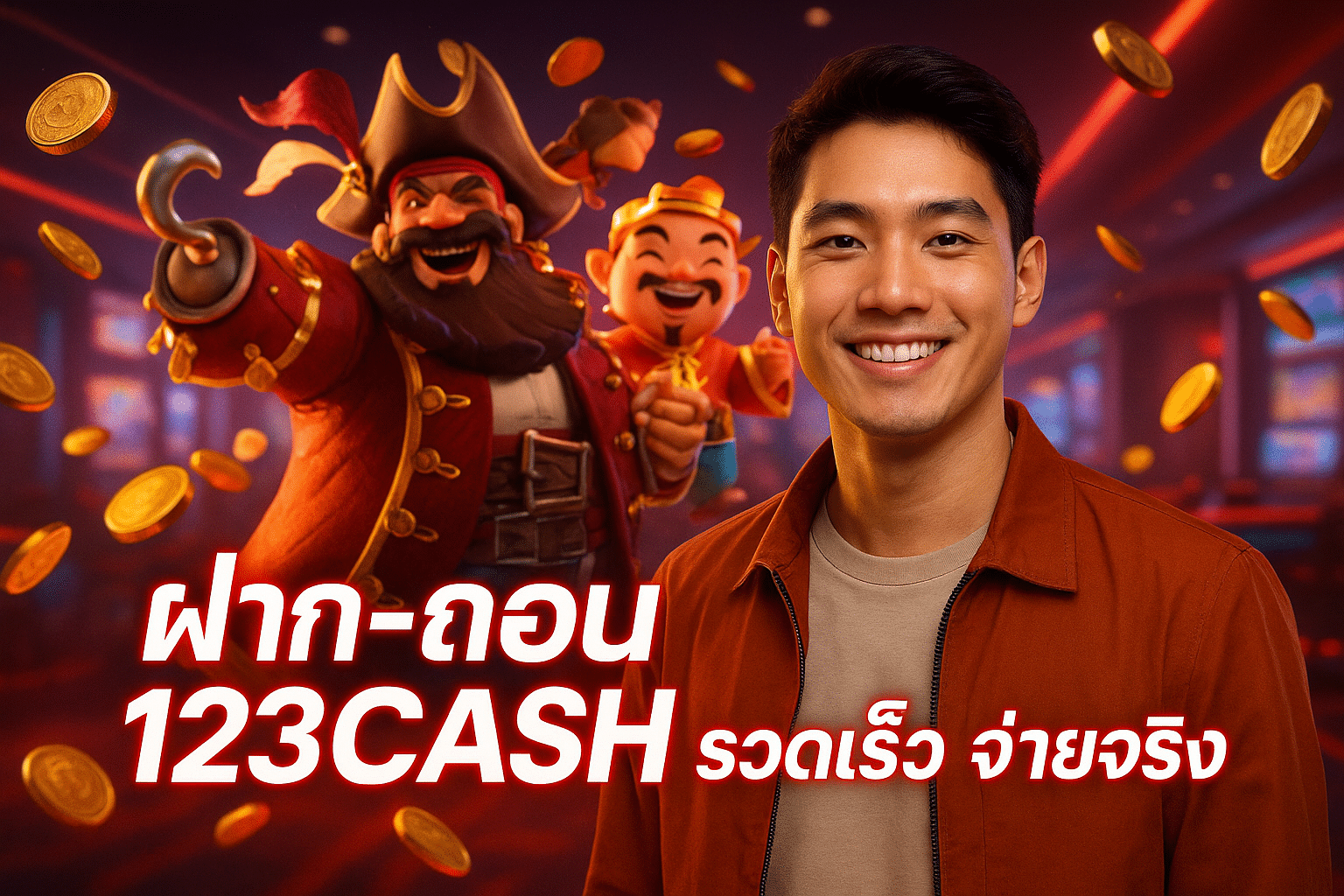 ฝาก-ถอน 123CASH รวดเร็ว จ่ายจริง