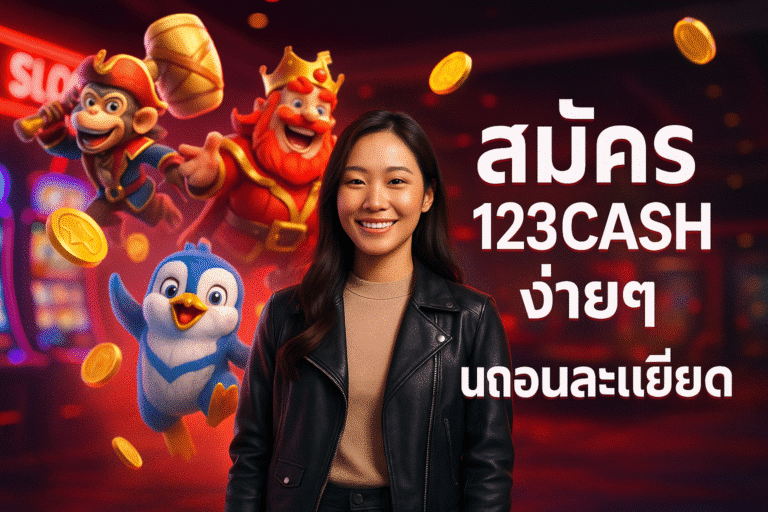 สมัคร 123CASH ง่ายๆ ขั้นตอนละเอียดยิบ